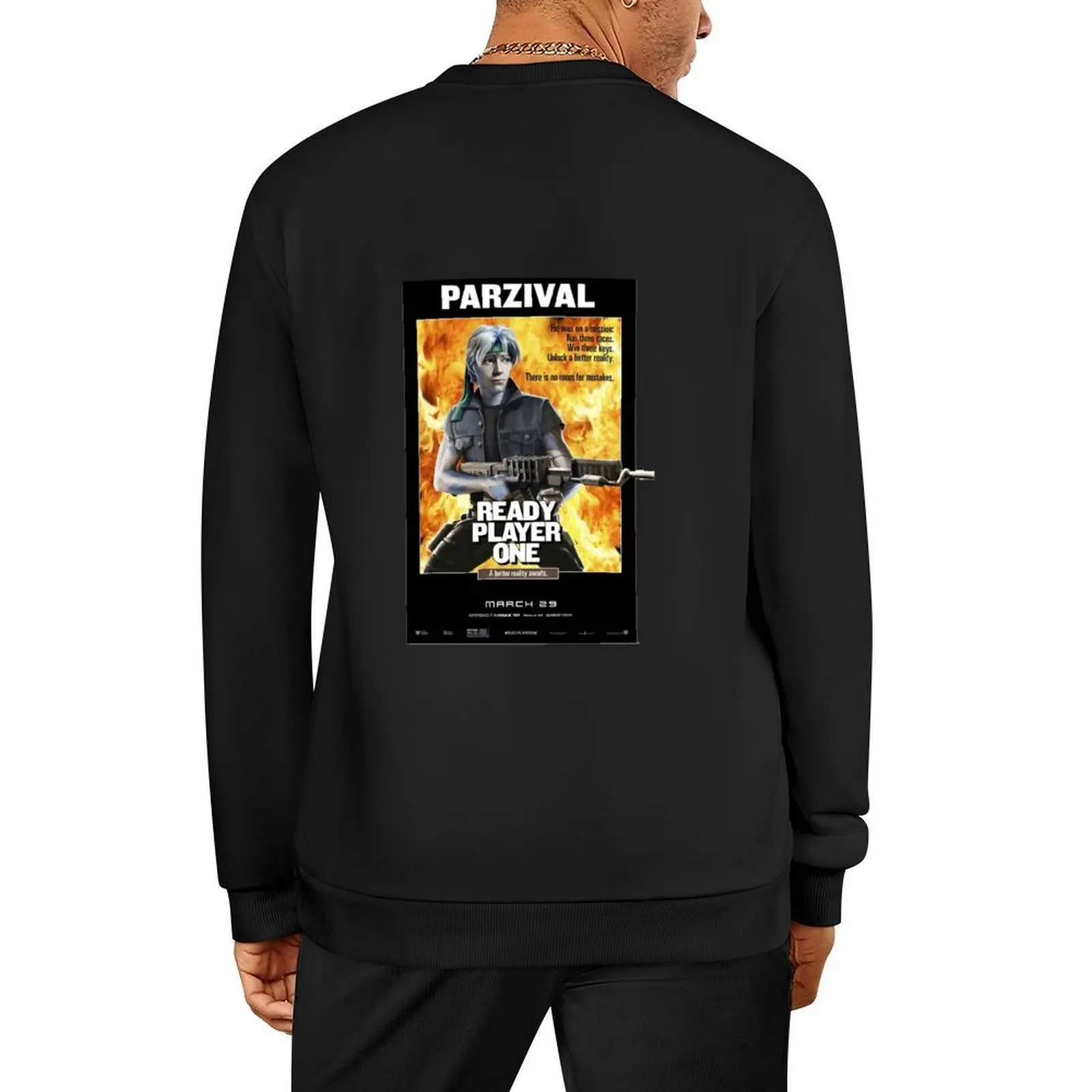 

parzival guns Pullover winter clothes blouse men's clothing mens clothing hooded sweatshirt