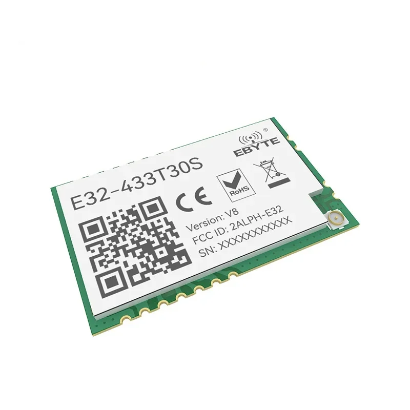 LoRa-módulo rf de 433 MHz, transceptor de largo alcance de 1w, CDSENET, E32-433T30S, UART, SMD, 30dBm, 433 mhz, IOT, receptor transmisor