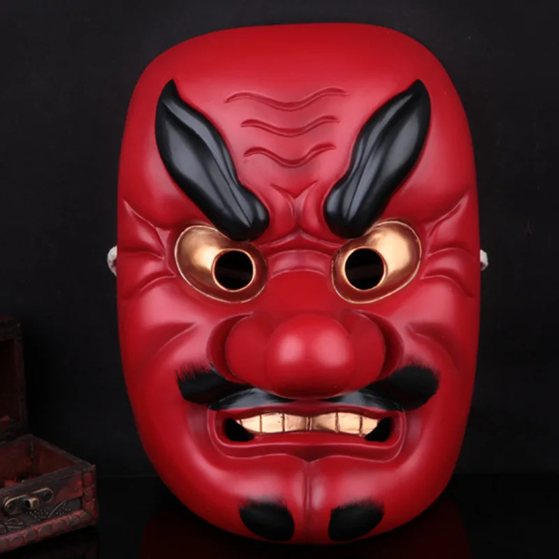 High-end Retro Mask,Fancy Dress Party,Halloween,3D Samurai,Tengu Mask,Role Playing,Environmentally Friendly Resin