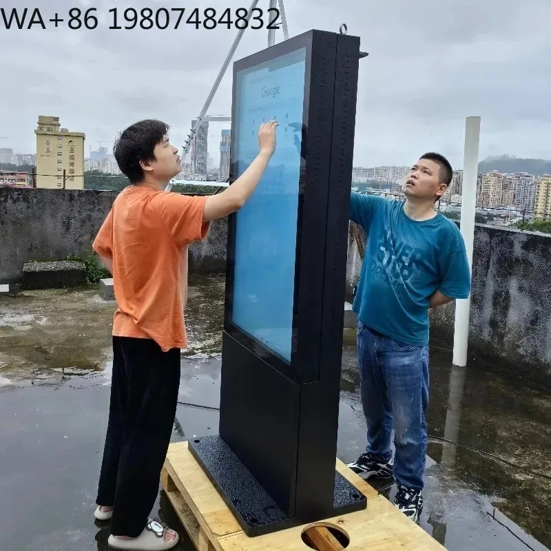 Customizable Outdoor 2500 Nits Double Sided Touch Screen Waterproof Totem Kiosk, Digital Signage and Displays Outdoor