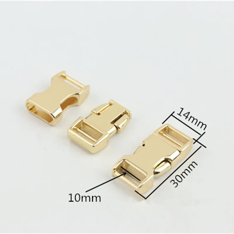 2pcs 10/25mm Metal Quick Side Release Buckle Bag Belt Dog Collar Webbing Strap Adjust Clasps Hook Sewing Hardware Accessories