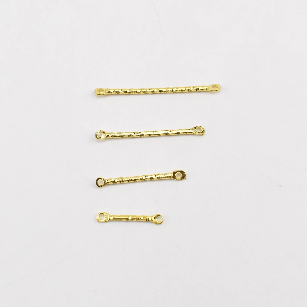 50Pcs/lot 15-30mm Double Eye Spiral Connector Headpins Embossing Thread Beading Head Pins For Jewelry Making Supplies