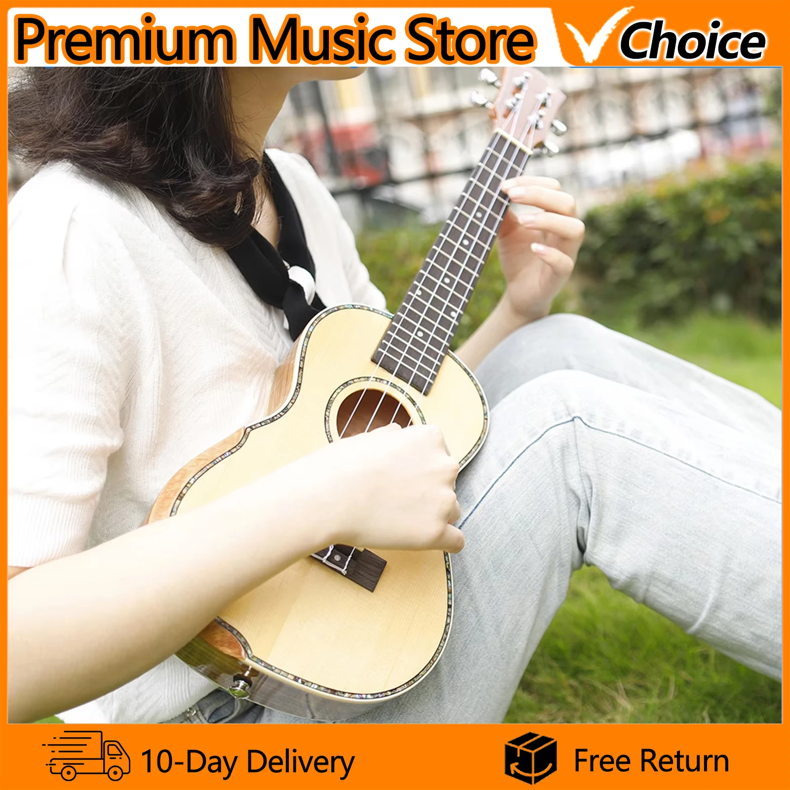 IRIN 23-Inch Ukulele UK2385 Hawaiian Four String Guitar Professional 4 Strings Guitar Picea Asperata Ukulele Soprano Guitar