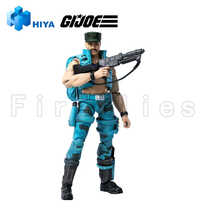 [Pré-encomenda] Figura de ação HIYA 1/18 Mini série requintada G.I.Joe Gung-Ho versão marinha brinquedo modelo de coleção de anime