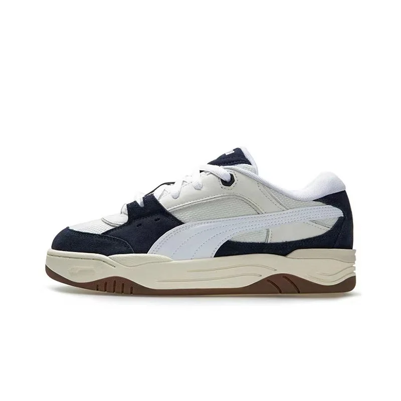 PUMA 180 가죽 미끄럼 방지 및 내마모성 로우 탑 보드 신발, 남녀공용