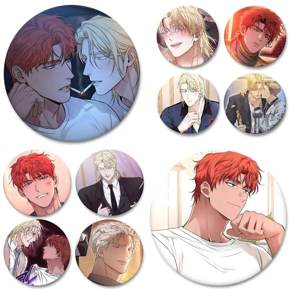 Korean Manhwa Desire Me If You Can Round Badge Lapel Pin Backpack Clothing Jewelry Accessories Gift Brooch