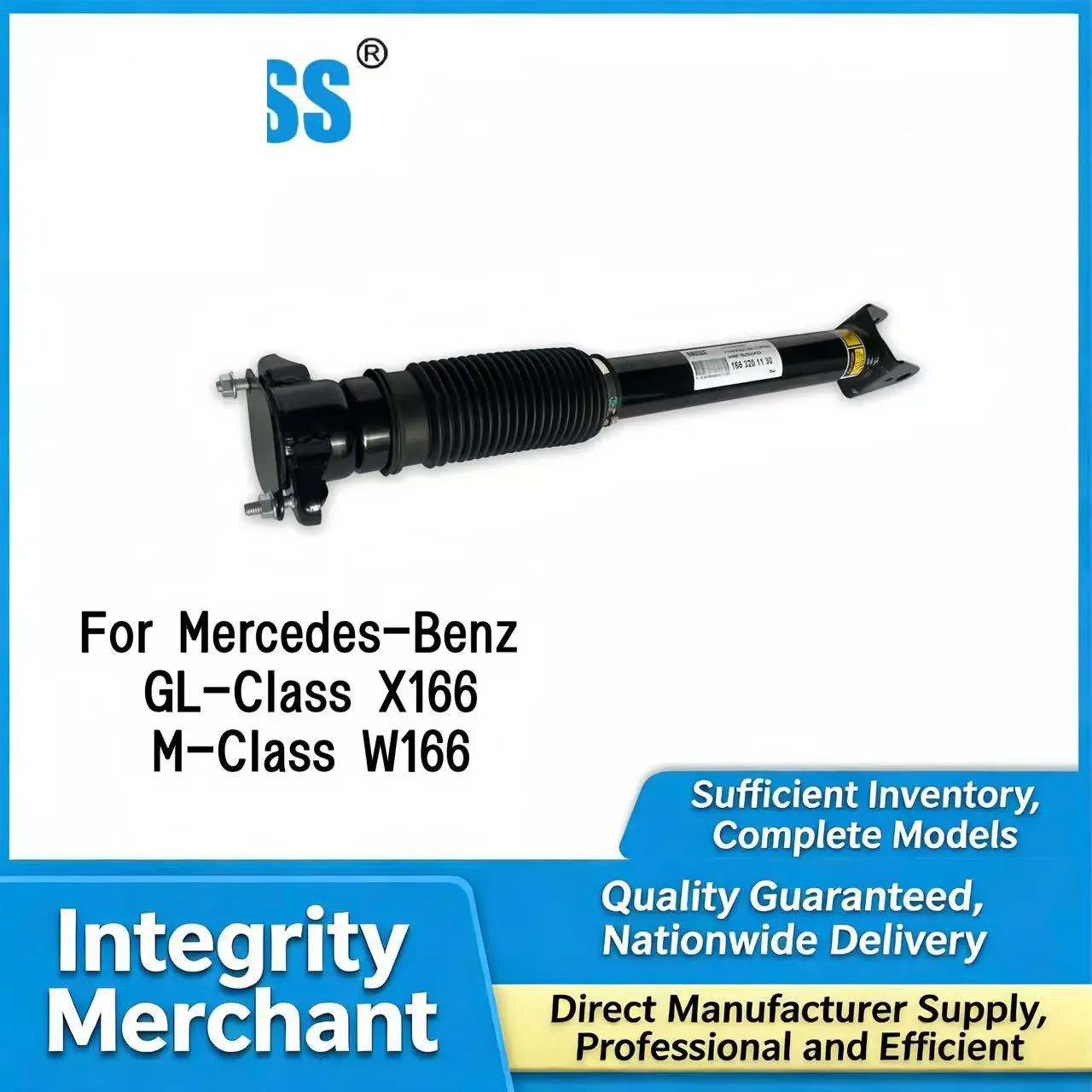 High Quality Rear Left And Right Air Suspension Shock Absorber For Mercedes-Benz W166 Without ADS 1663200030 1663201130
