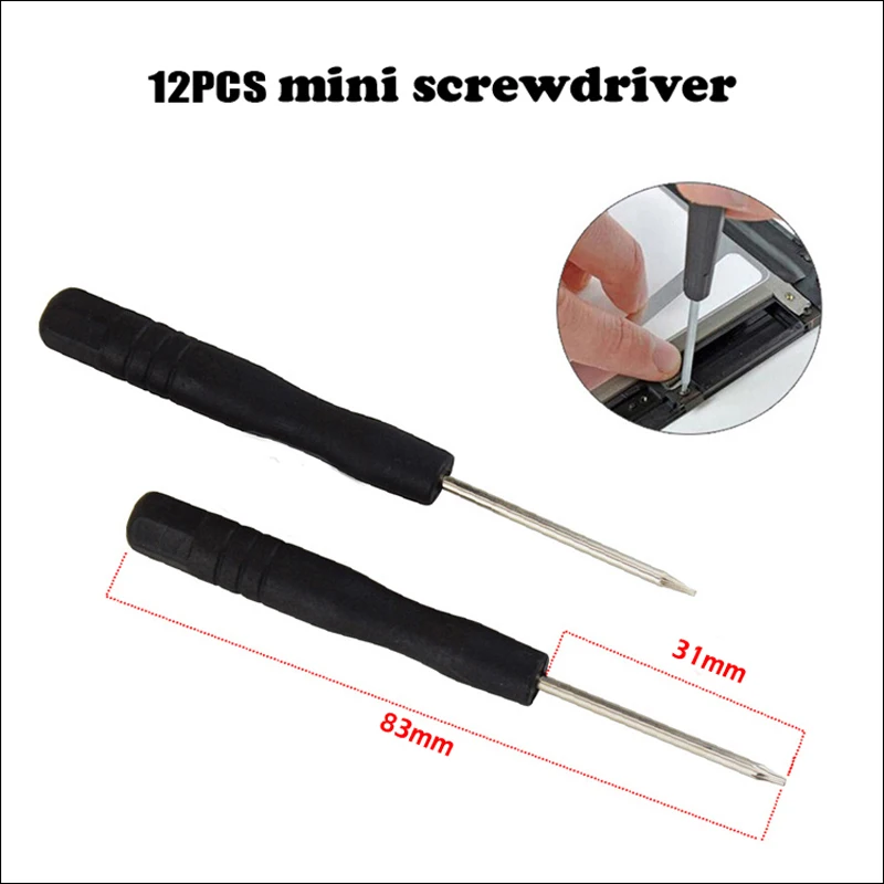 12pcs/set Mini Multi-Function Precision Screwdriver Set Smartphone Tablet Repairing Disassembly Tools Set