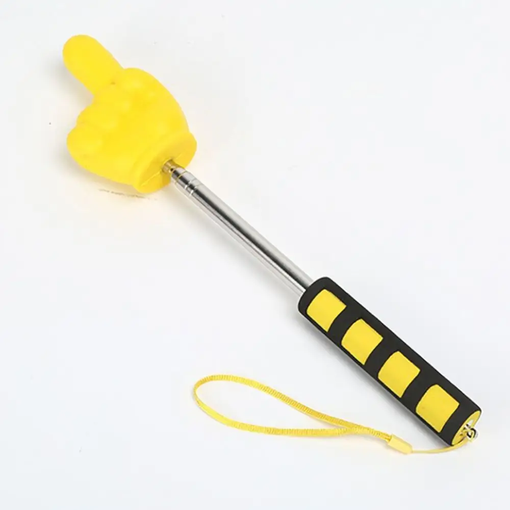 Stainless Steel Finger Reading Sticks Telescopic Rod Finger Design Whiteboard Hand Pointer Classroom Finger Pointer Students