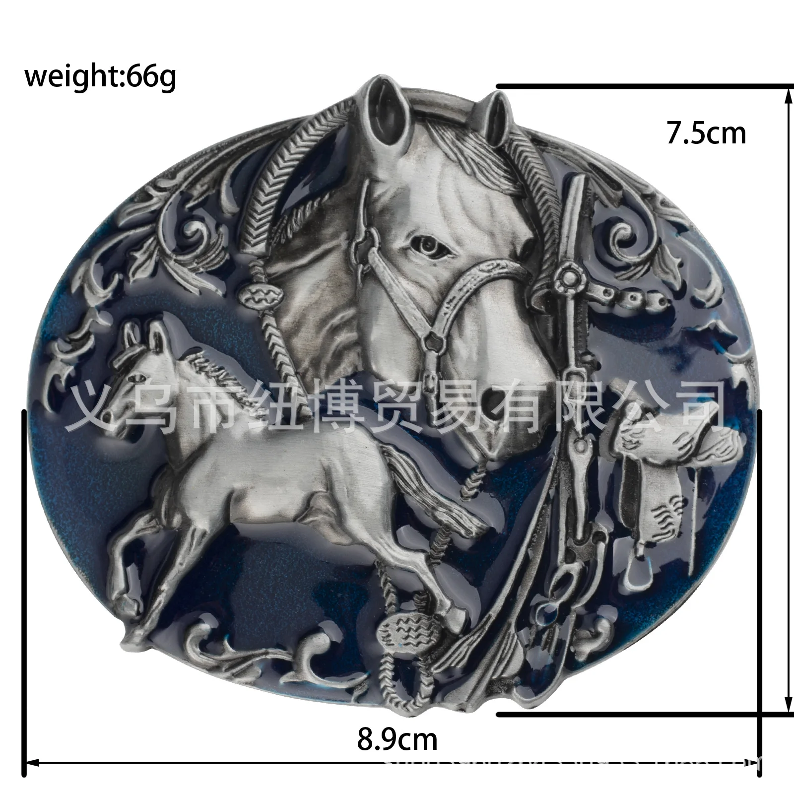 Horse Image Belt Buckle 3.8cm Belt Buckle Belt DIY Components