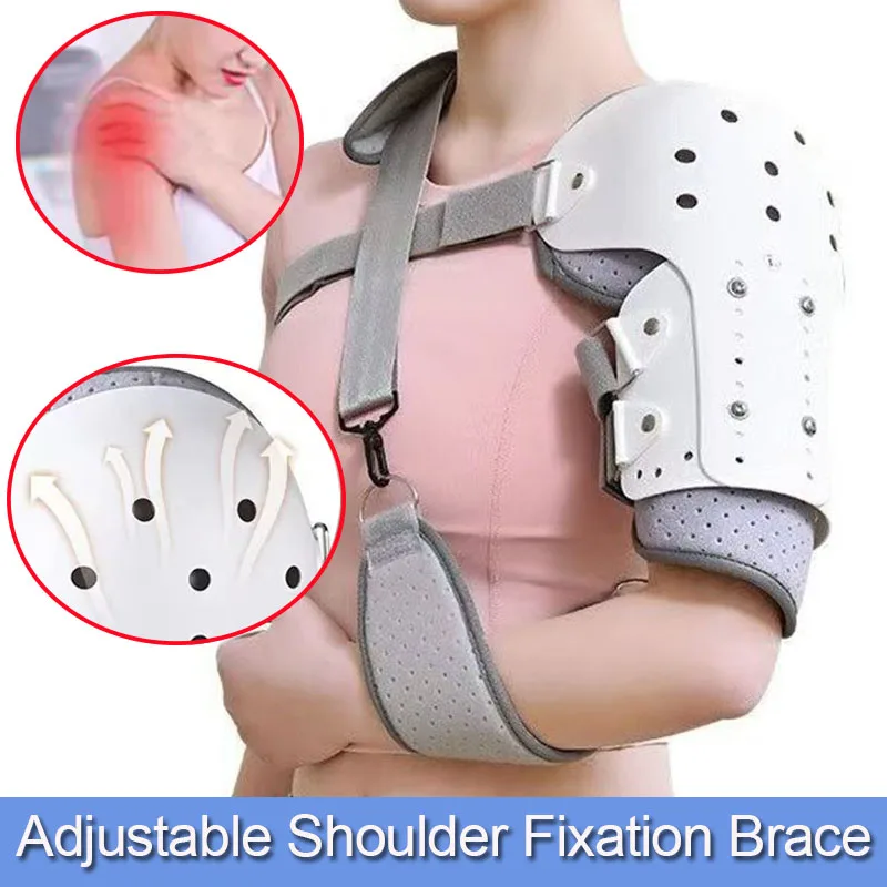 1Pcs Medical Shoulder Brace Adjustable Humeral Fracture Brace Humerus Splint-Arm Shoulder Support-For Broken Upper Arm Brace
