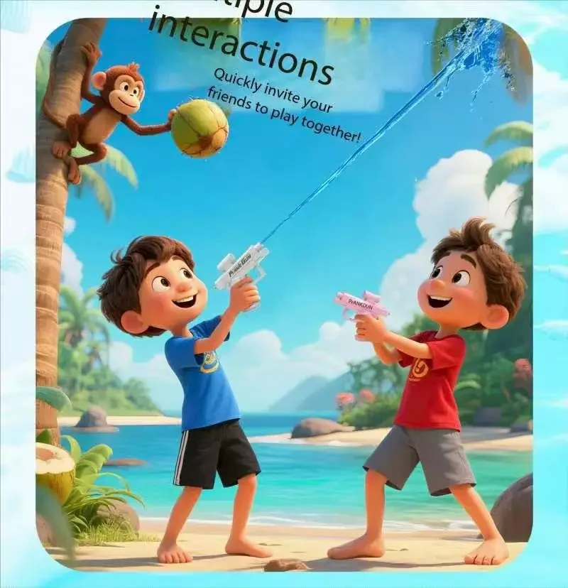 Die neueste tragbare EDC-Doppelseitige Umkehrwasserpistole für den Außenbereich, Streich-Umkehrwasserspray-Spielzeug, kreatives Kindergeschenk im Jahr 2025