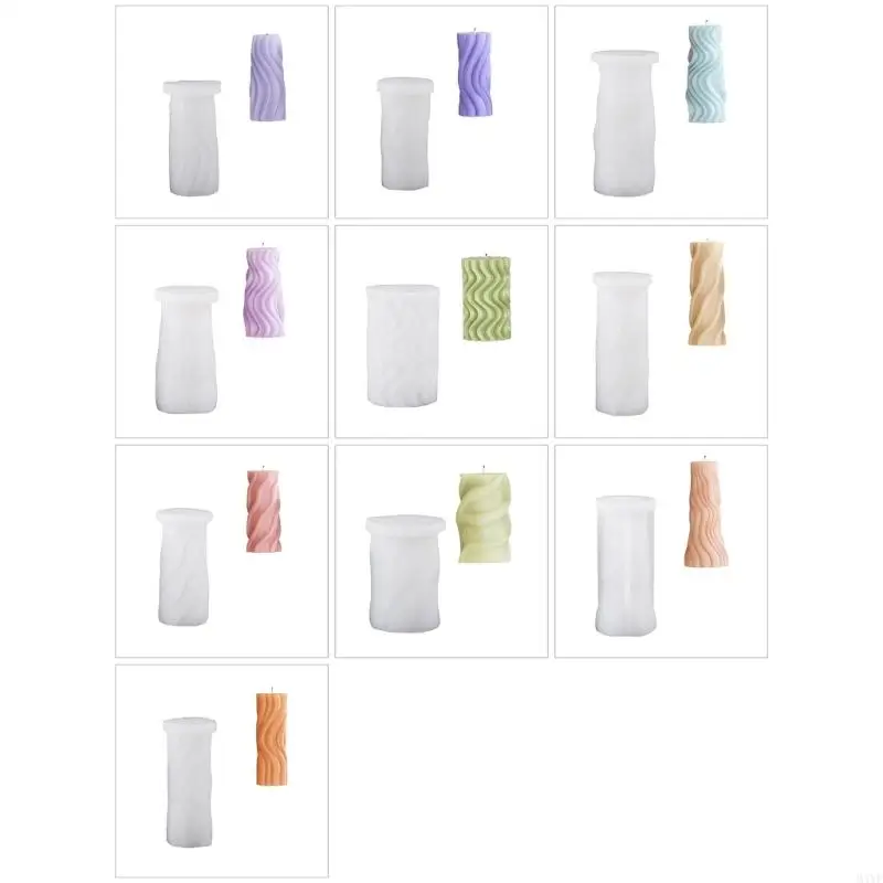 

M4YF Irregular Mold for Wax Crafts Cylinder Scented Mould Jewelry Supply