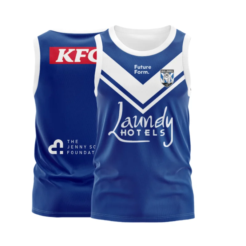 2023 Canterbury Bankstown Bulldogs Elite Trainings-T-Shirt-WEST