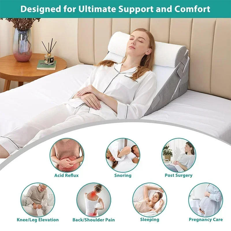 Memory foam anti-snoring wedge bed pillowHOT SALES