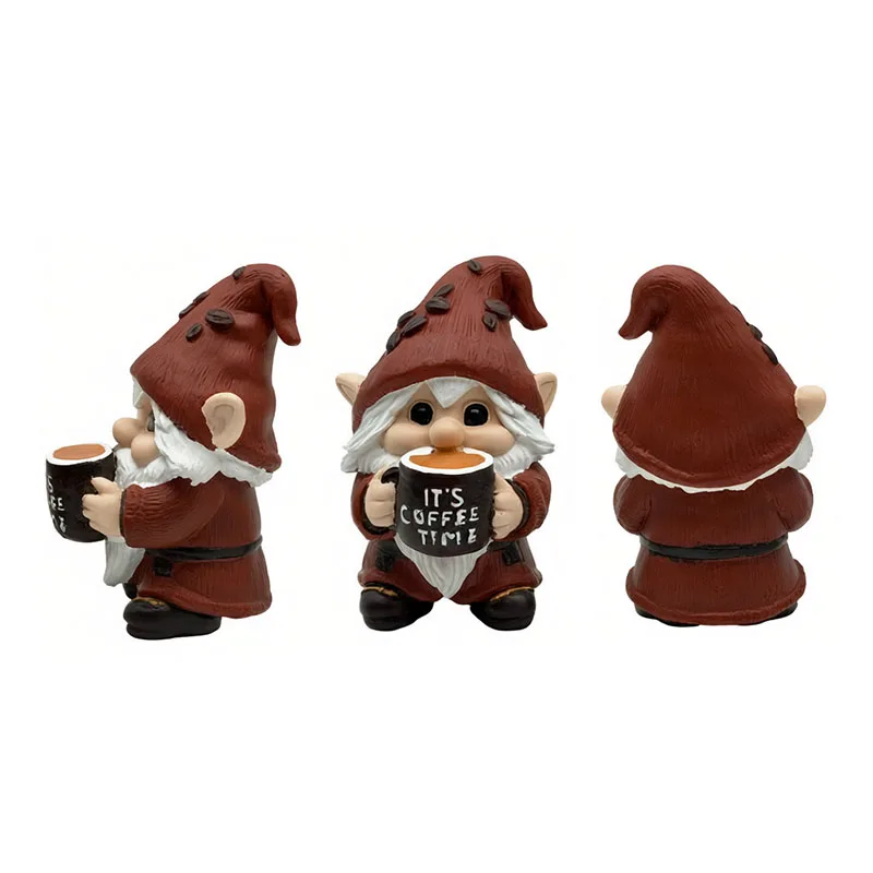 

Coffee Gnomes Figurines Dwarf Drink Coffees Ornament Coffee Lovers Coffee Station Home Kitchen Decoration