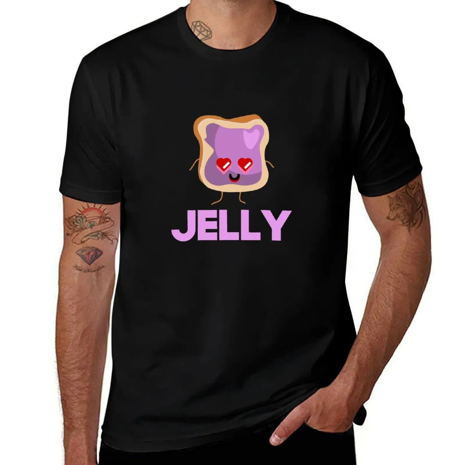 Peanut Butter And Jelly Matching Couple Shirt T-Shirt Breathable Workout Short Sleeve Top