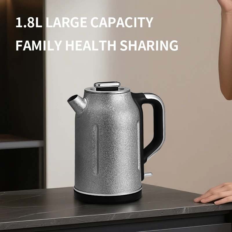 1.8L Pure Titanium Electric Kettle Boil-Dry Protection 1800W Power for Outdoor Hotel Use Healthy Material Brand Thermostat