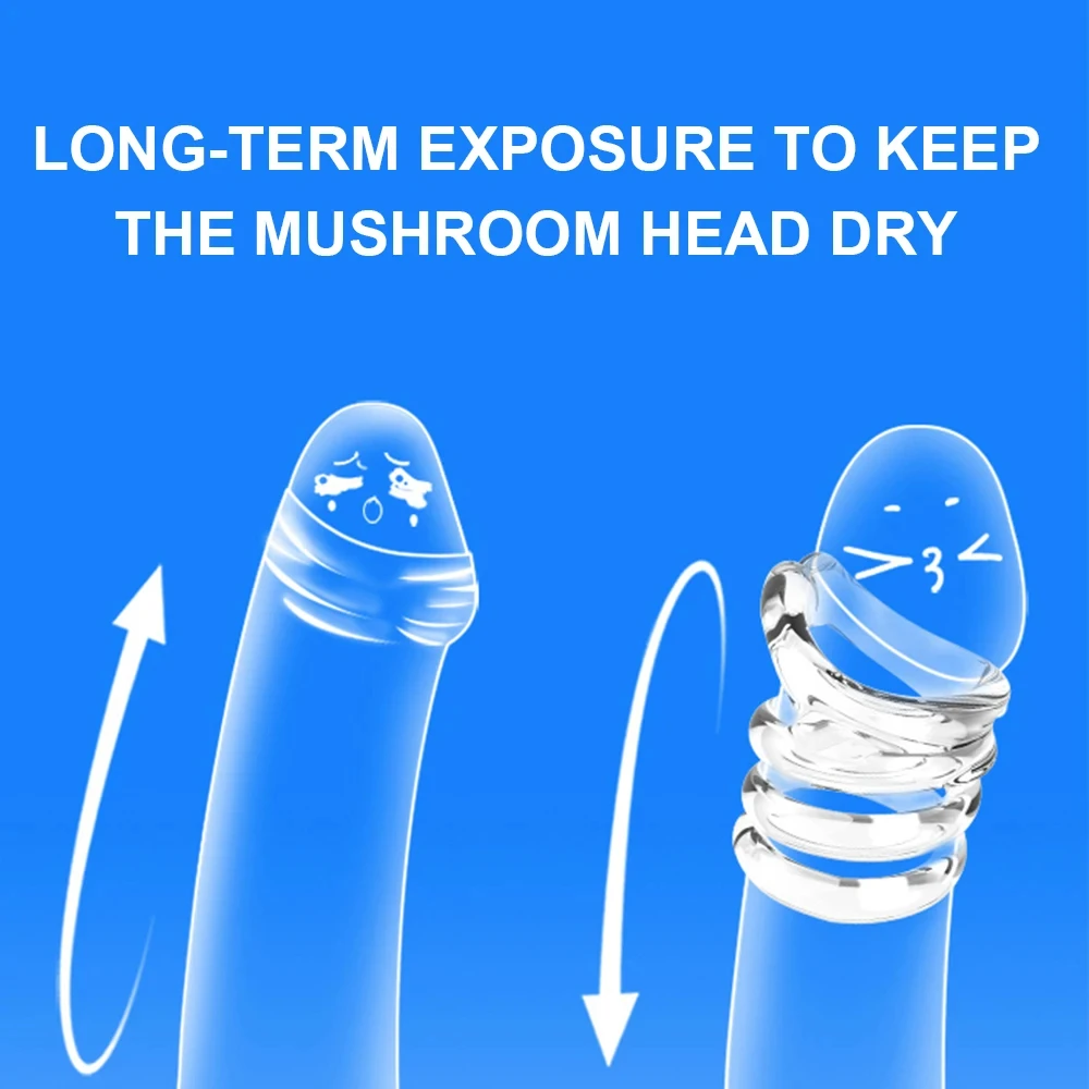 ذكر القضيب الأكمام الجنس لعب الكبار القلفة مصحح المقاومة حلقة تأخير القذف خواتم الديك C على شكل السائل المنوي قفل خواتم #2