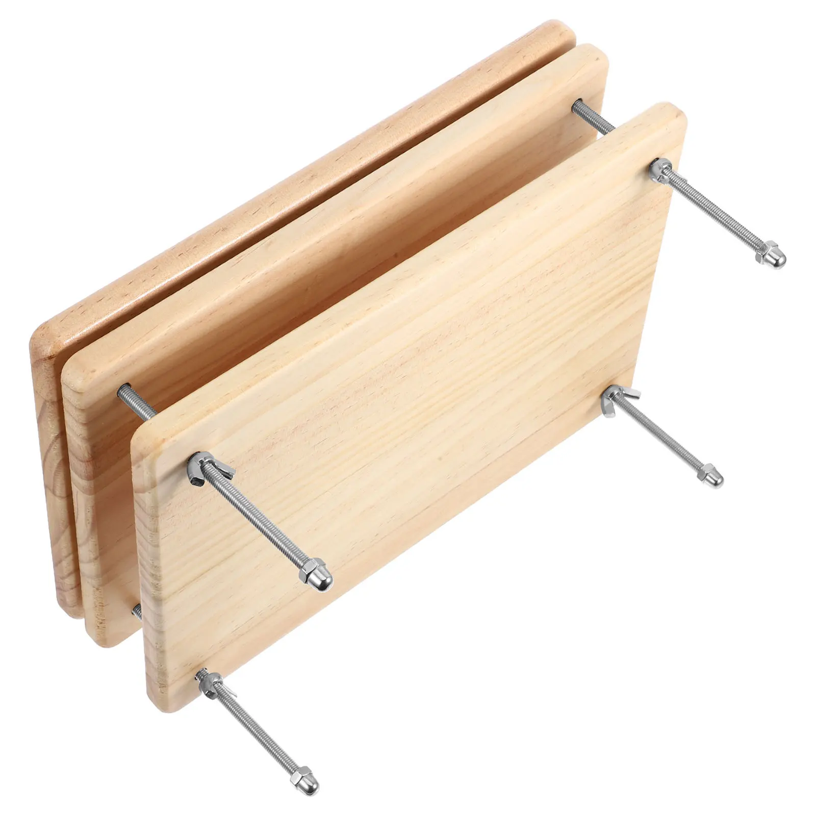 

Portable Wooden Book Binding Clamp Sturdy Wood Book Press Tool Safe Design for Perfectly Aligned Bookbinding Projects