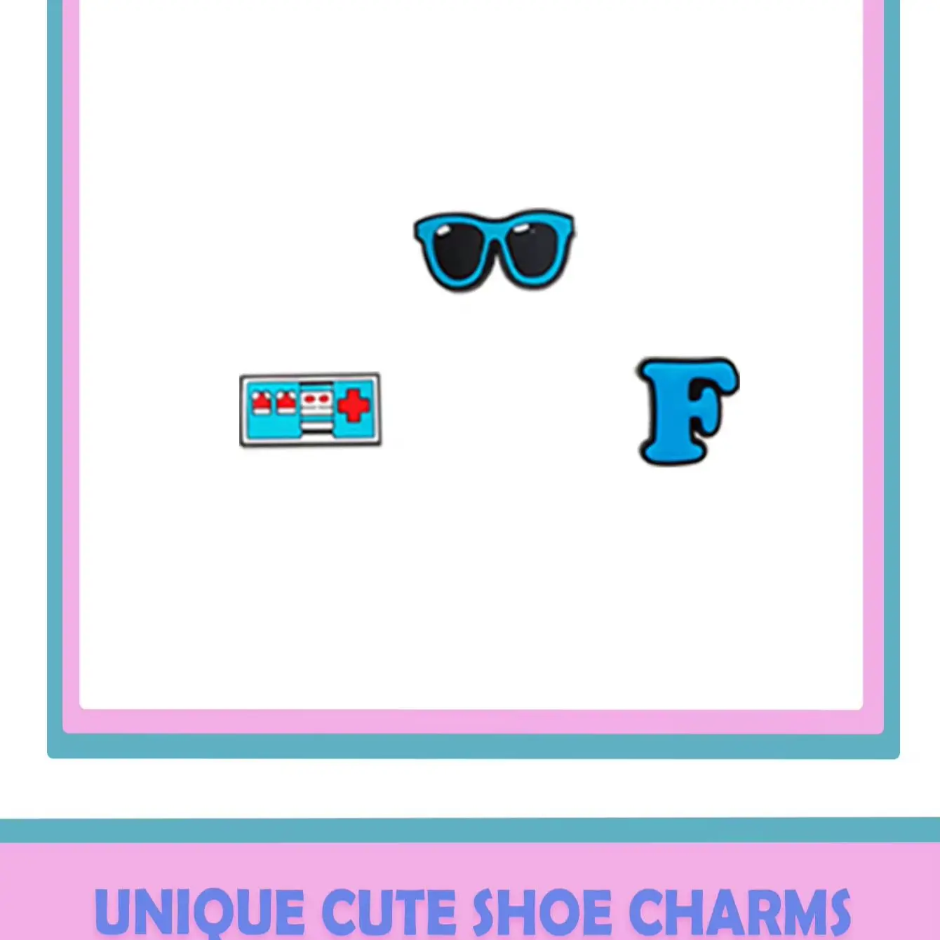 عشوائي 10-30 قطعة سلسلة الأحذية الزرقاء السحر للأحذية مفتاح سلسلة الصنادل أكياس الشاطئ ، DIY بها بنفسك زينة الأحذية اكسسوارات دبابيس الأحذية