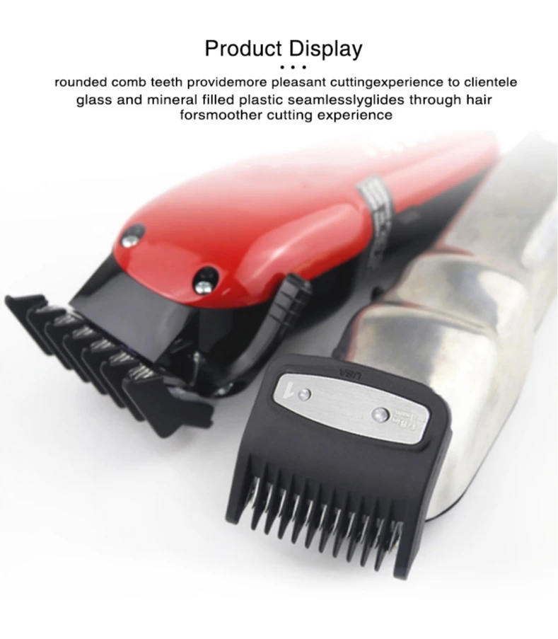 1,5mm 3mm 4,5mm 6mm Abstandskämme für elektrische Haarschneidemaschinen, professionelle Schneidführungskämme für Friseursalons, Schwarz Y0731 – Detail 2