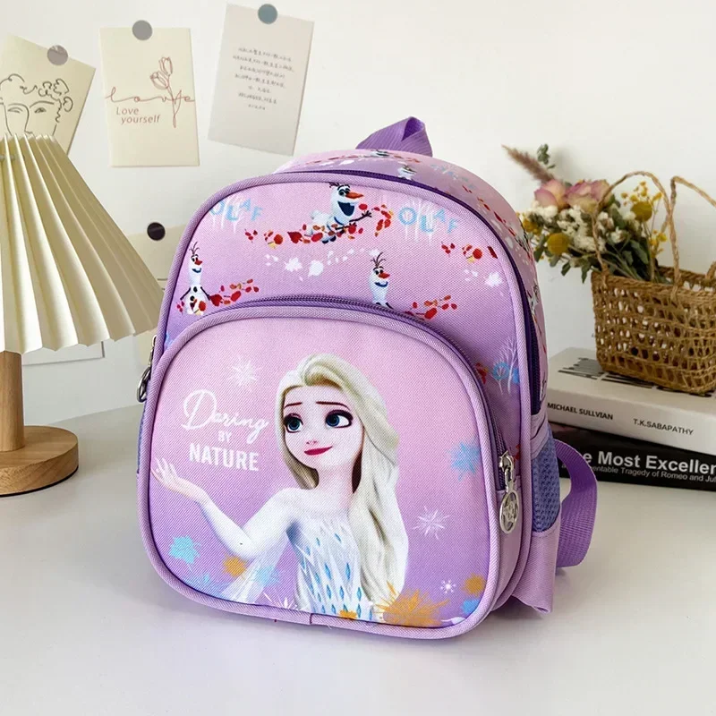Disney Frozen Elsa Backpack New School Bag Cute Boys and Girls Cartoon Shoulder Bag Handbag
