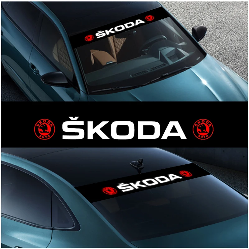 For Skoda Virs Car Sticker Car Front And Rear Fender 3D Decorative Sticker Octavia Rapid Kodiaq Superb Karoq Fabia Kamiq VisionS