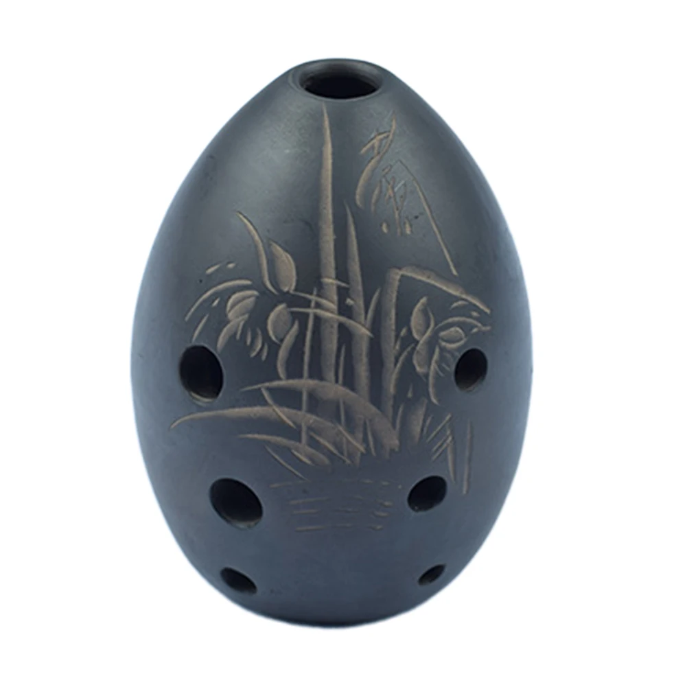 

New Ocarina 8 Hole Ocarina 1pc 8 Hole 9x6x6cm Black Carton Packaging Exquisite Craftsmanship Experiencing Traditional Music