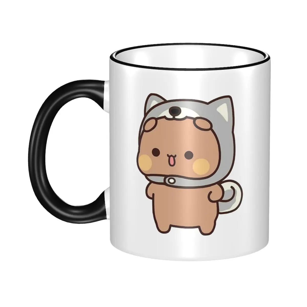 

Novelty Bubu Bear Shiba Inu Costume Tea Cup Home Bubu and Dudu Mug