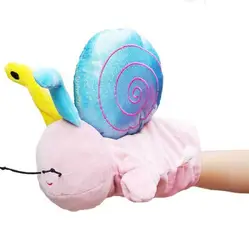hand puppet snail Animals Educational Hand Cartoon Animal Plush doll Finger Puppets theater Plush Toys for Children Gifts