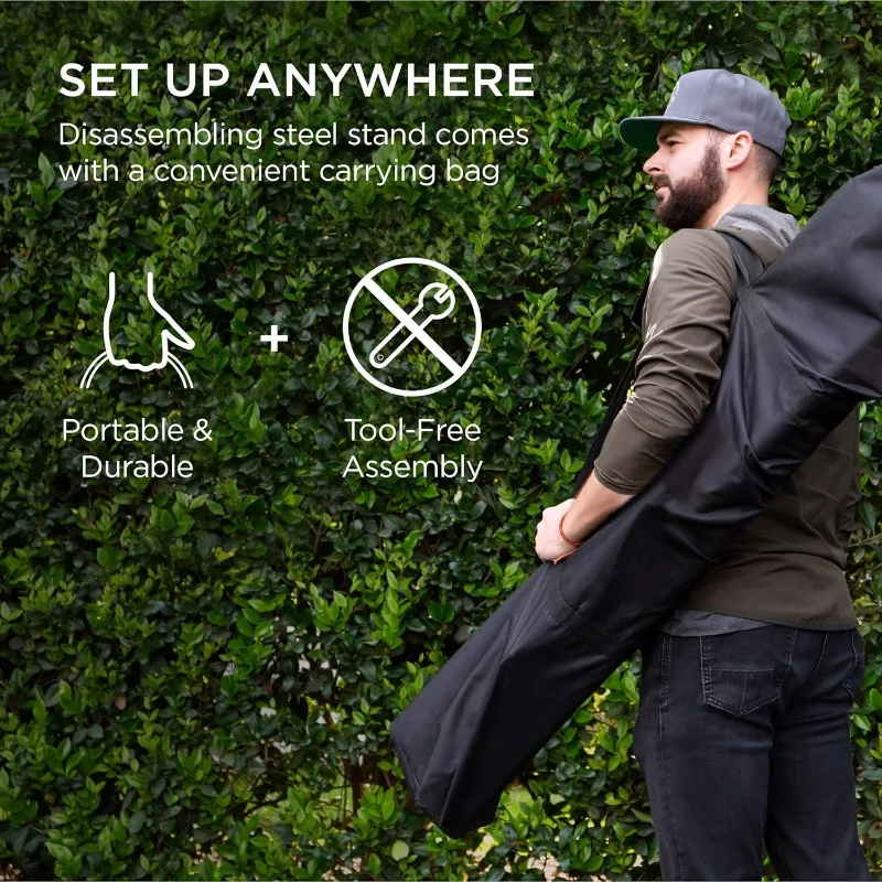 Best Choice Products Adjustable Portable Hammock Stand, Outdoor Patio Weather-Resistant Stee, 450lb Weight Capacity