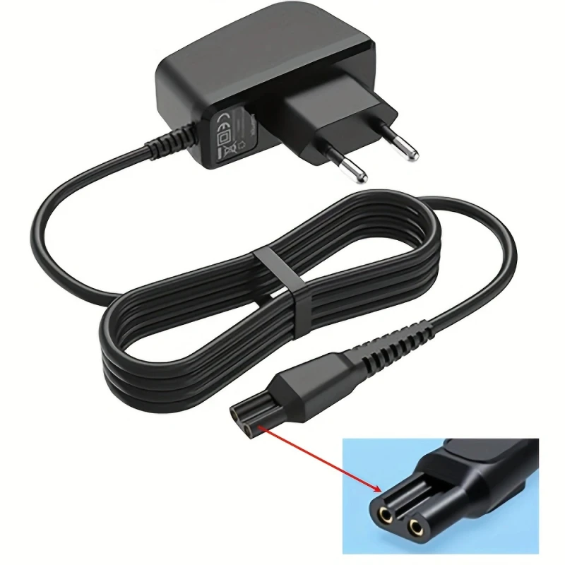 Replacement HQ8505 Charger for Philips Norelco Electric Shaver, 15V EU Plug Power Adapter Cord Fit 7000 5000 3000 Series