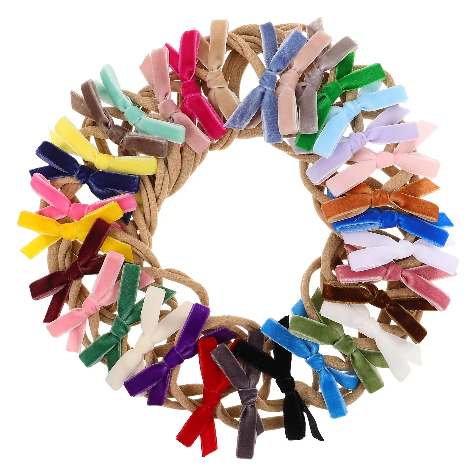 

32 Pcs Baby Headband Infant Accessories Girls Hair Bands Bow Toddler Elastic Ribbon Soft Non Irritating Lightweight