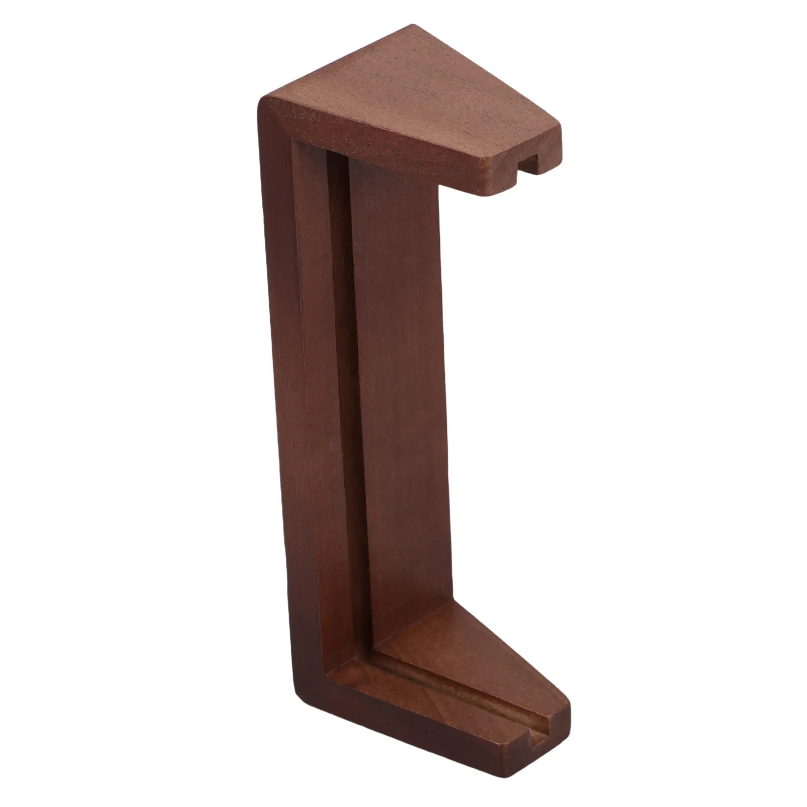 Solid Wood Desk Calendar Base 6.4x2.4x1.9 Inch Wooden Block Stand Card Holder Photo Display Holder for Office Home Desktop