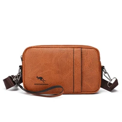 Lederen Heren Casual Schouder Crossbody Tassen Mannen Retro Messenger Bag Travel Borst Pak Lederen Tas Voor Man Handtas Van Hoge Kwaliteit