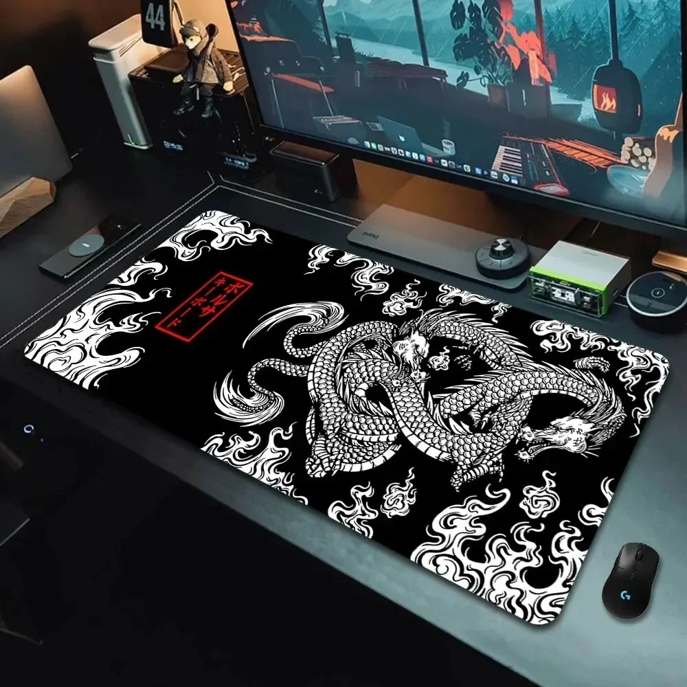 Japanese Dragon  Gaming Mousepad Speed Desk Mat Anime Theme Keyboard Gamer Mouse Pad for Esports