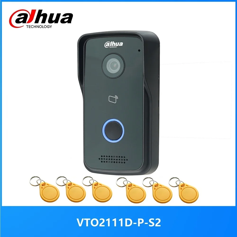 Dahua Dahua Multi-language 2MP VTO2111D-P-S2 802.3af PoE IP Villa Doorbell,Video intercom,IP Door Phone,P2P Cloud,Door Station