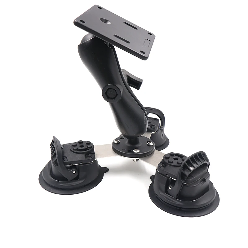 Camera Car Windshield Triple Suction Cup Mount with 75*75 Vesa Plate