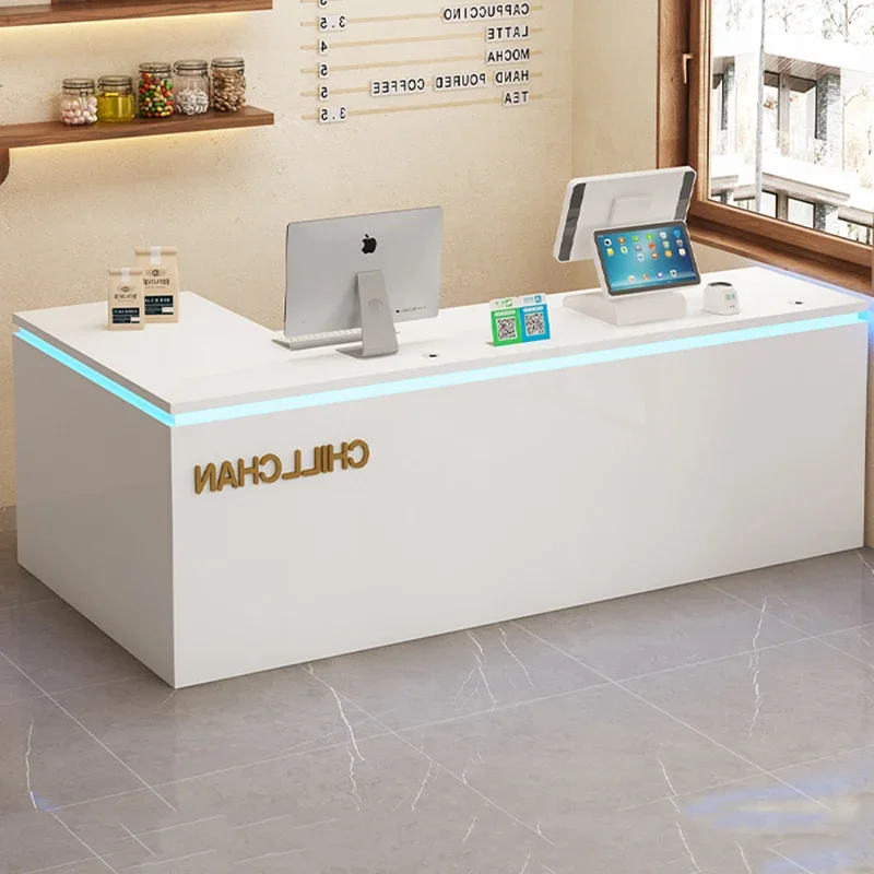 

Lassic Glamour Unique Luxury Modern Bar Counter Simple Reception Desk Salon Senior Mostrador Negocio Commercial Furniture