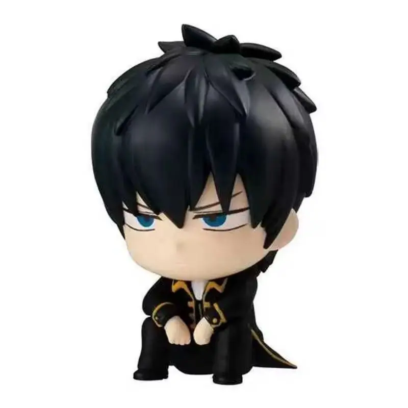 Figurki akcji Bandai Gintama Model Sakata Gintoki Hijikata Toushirou Okita Sougo Gashapon Sitting Series02 Oryginalne, dostępne od ręki