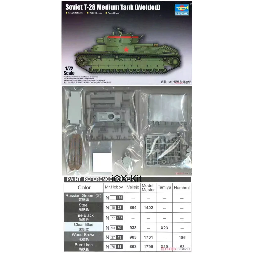 trumpeter-07150-escala-1-72-tanque-medio-sovietico-t28-t-28-kit-de-montagem-soldada-em-plastico-para-modelismo-militar