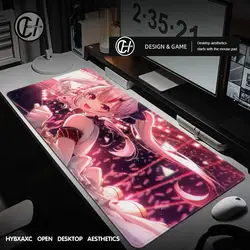 Hololive Nakiri Ayame Mouse Mat Rubber Desk Mat Office Large Gaming Mousepad Anime Locking Edge Mouse Pad Gamer Non-Slip Carpet