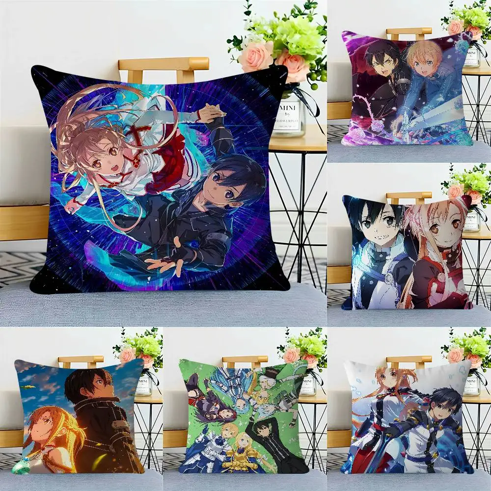 السيف الفن على الانترنت وسادة شخصية غطاء غبار غرفة نوم الاطفال حزب الديكور المخدة عيد ميلاد الأطفال هدية #3
