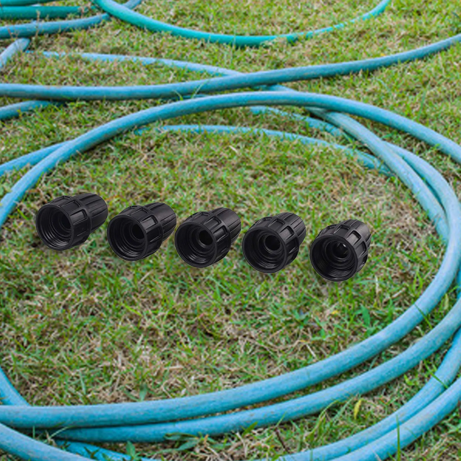 20 Piece 3/4 in Garden Hose to 1/2 in for Drip Tubing Adapter for Water Distribution in Greenhouse and Patio Irrigation