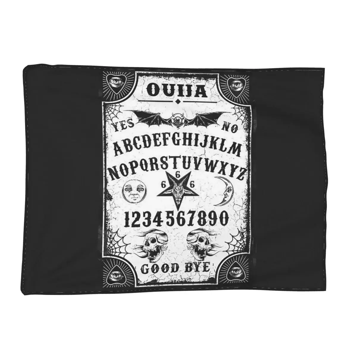 

Ouija Board Bat Black Blanket Soft Warm Flannel Throw Blanket Plush for Bed Living room Picnic Travel Home Sofa