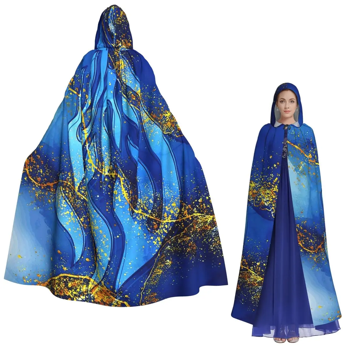 My Fire Rebbe Nachman Capa larga con capucha hebreo, disfraz de bruja medieval, capa de cosplay, para fiesta de Halloween, unisex para adultos