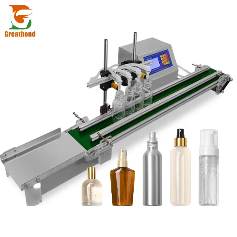 

Wholesale Low Price Adjustable Height Simple Operation Perfume Liquor Liquid Milk Four Head Filling Machine With Operation Panel