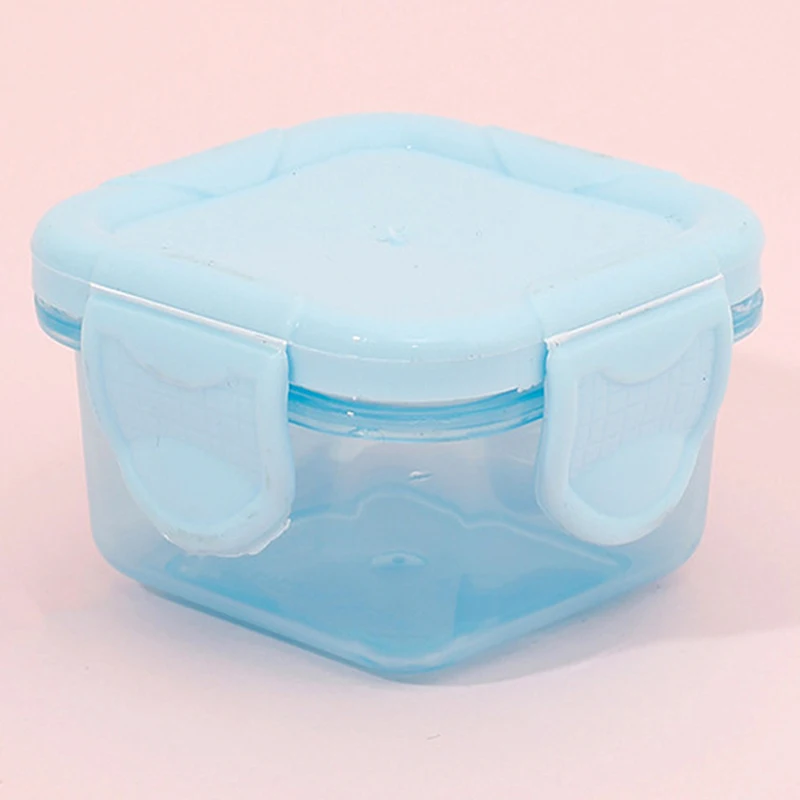 1PC Mini Storage Box Lunch Box Fresh Box Portable Food Packaging Anti-smell Box Can Be Refrigerated Heating Sealed Box