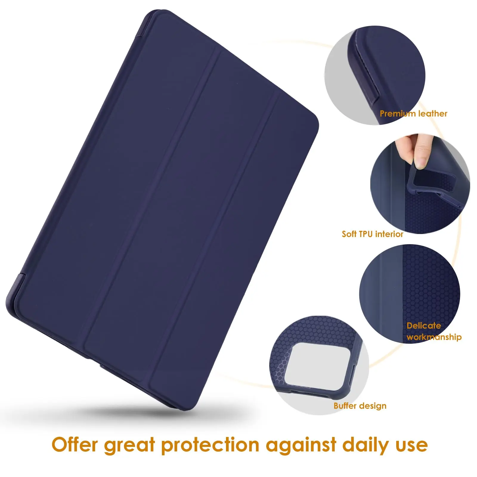 Custodia Fintie Per Lenovo Tab M11 (2023) TB-330FU / Xiaoxin Pad 2024 – 11 Pollici, PU Pelle, Slim
